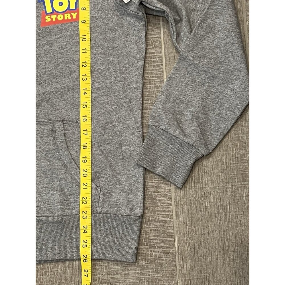 Disney Toy Story Hoodie Women’s Size Large Gray 100% Cotton Zip Pockets Pixar - Picture 6 of 13